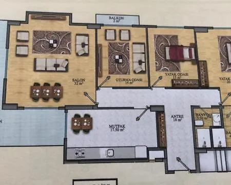Luxusapartment 160 M2 Aydemir Park 1 Luxusanlage Zentral Mahmutlar Apartment Alanya